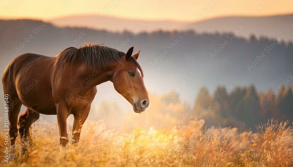 Fototapeta premium horse in the field