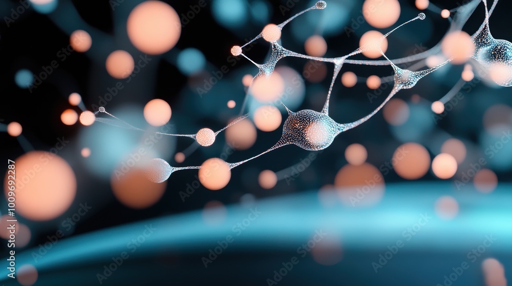 A representation of artificial intelligence, with swirling patterns and glowing shapes. A representation of artificial intelligence, with swirling patterns and glowing shapes.