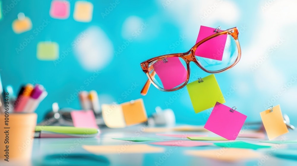 A diverse group of people working together on a project plan, with sticky notes and markers used to represent tasks and deadlines. A diverse group of people working together on a project plan, with sticky notes and markers used to represent tasks and deadlines.