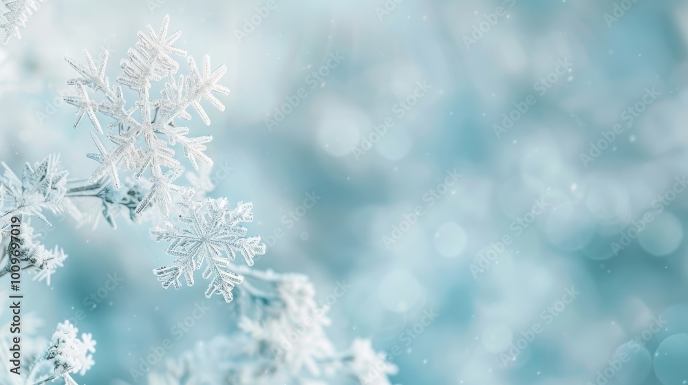 Minimalist Abstract Winter Background with Geometric Snowflake Patterns in Silver and Pale Blue Minimalist Abstract Winter Background with Geometric Snowflake Patterns in Silver and Pale Blue