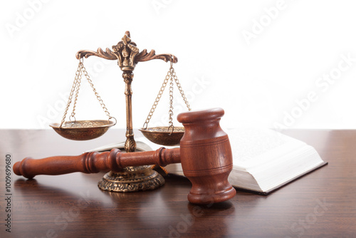Fotografia Law firm of a lawyer is the concept of justice and law