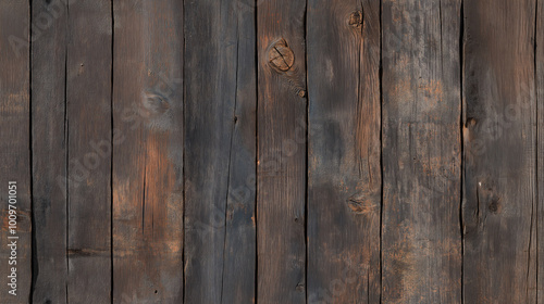 Seamless pattern rustic broken dark vertical wooden beams with aged textured brown wood surface, distressed weathered look, natural vintage designs, rustic backgrounds, wooden decor