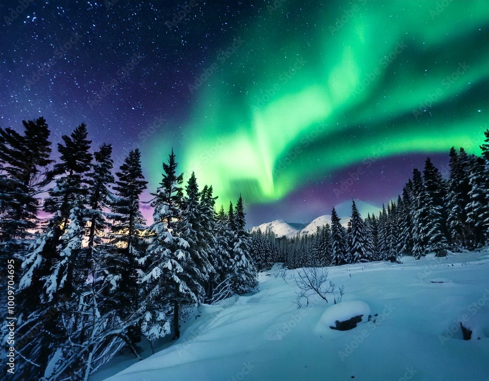 Naklejka premium 겨울의 마법