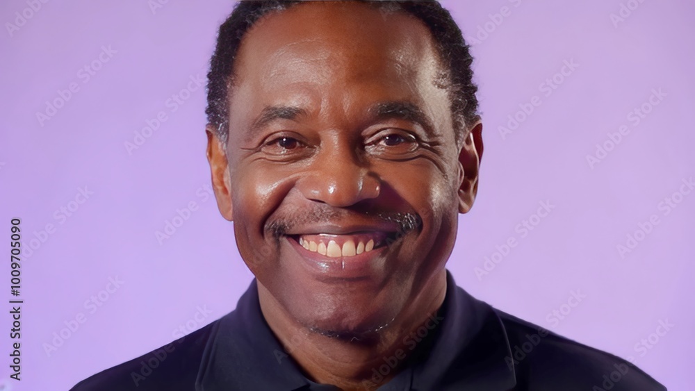 Portrait Black Middle Aged Man Portrait Black Middle Aged Man