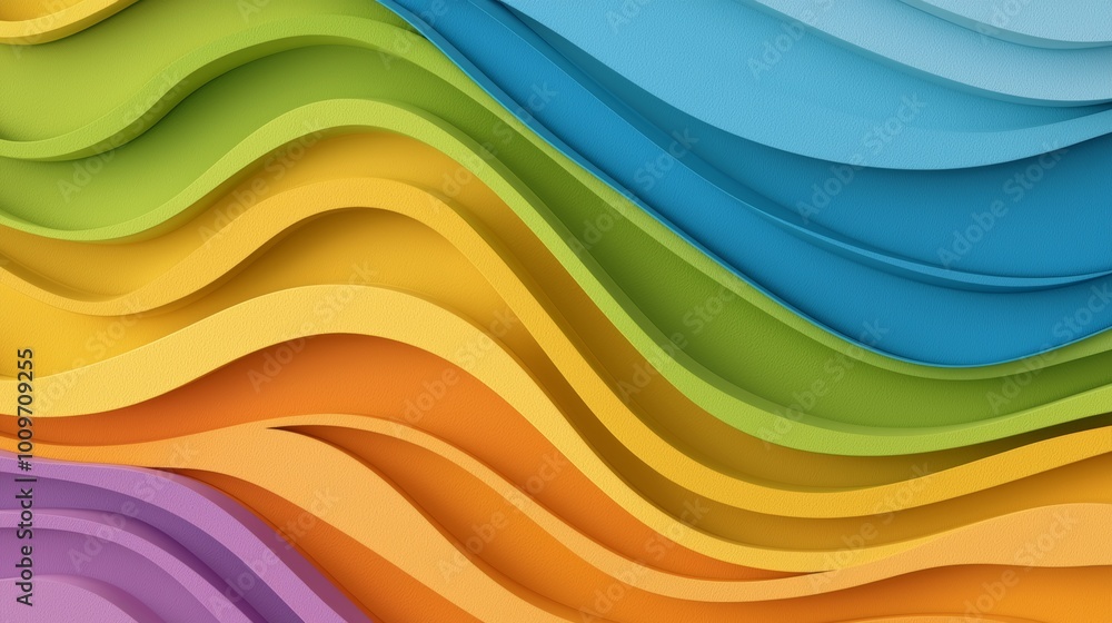 Rainbow-colored LGPTQ pride wave abstract background wallpaper symbolizing unity and diversity Rainbow-colored LGPTQ pride wave abstract background wallpaper symbolizing unity and diversity