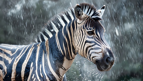 zebra in zoo