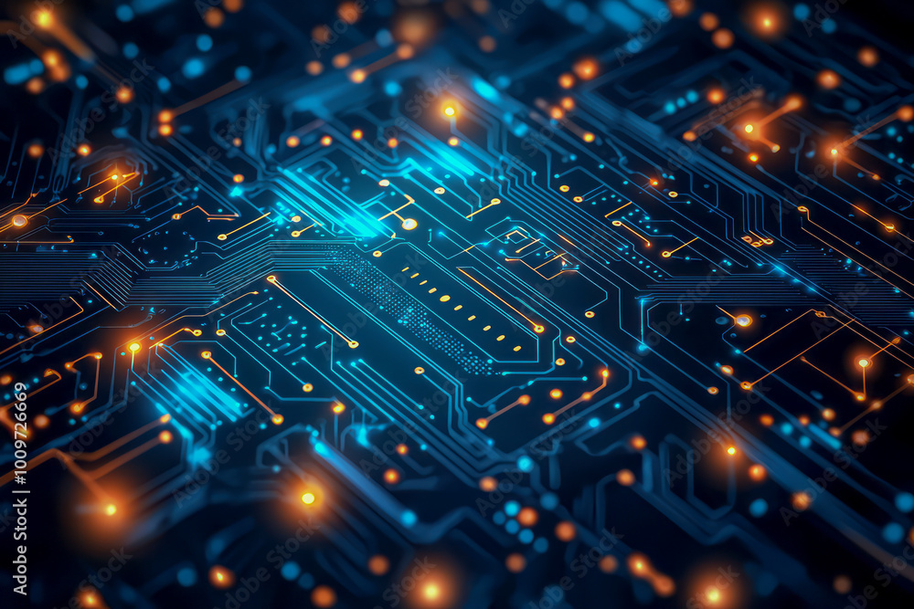 Digital Innovation: Abstract Circuit Board Design in Stock Photo Style Digital Innovation: Abstract Circuit Board Design in Stock Photo Style