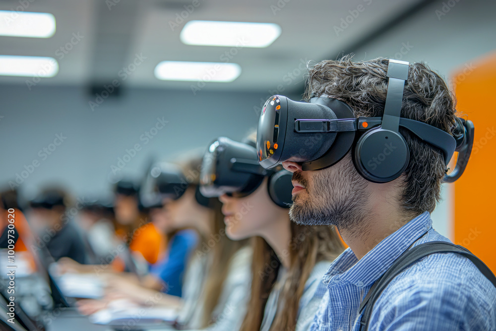 Immersive Virtual Reality Lesson with AI Tutor Engaging Students in Classroom Setting Immersive Virtual Reality Lesson with AI Tutor Engaging Students in Classroom Setting