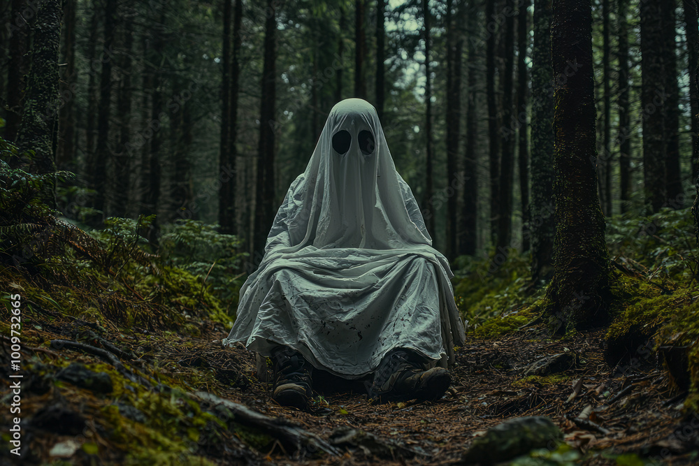 Spectral Encounter: A Haunting Image in the Heart of the Woods Spectral Encounter: A Haunting Image in the Heart of the Woods