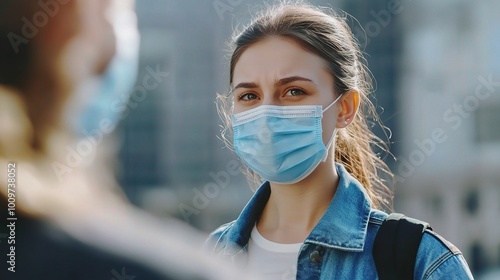 Employees Greeting Each Other with Masks