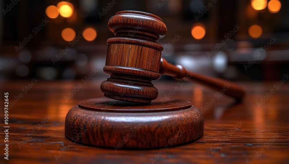 Wooden Gavel Close-up Wooden Gavel Close-up
