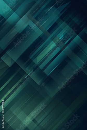 Intricate Dark Green Abstract Backdrop with Intersecting Geometric Lines Creating Dynamic Patterns and Depth, Evoking a Sense of Movement and Fluidity in a Modern Minimalist Design