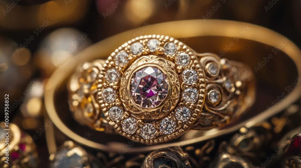 Luxury Ring With Gemstones Luxury Ring With Gemstones