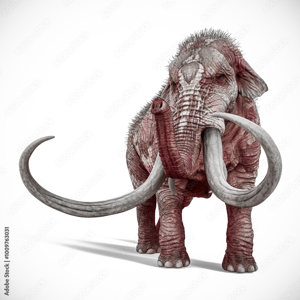 Obraz premium mammot cool view white background