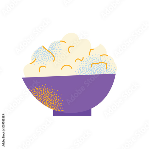 Dairy products set. Milk, kefir and yogurt, cardboard packaging containers, bottle. Different cheese, butter and cream. Organic farm healthy food vector illustration isolated on background