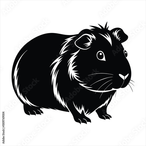 Guinea Pig silhouette vector