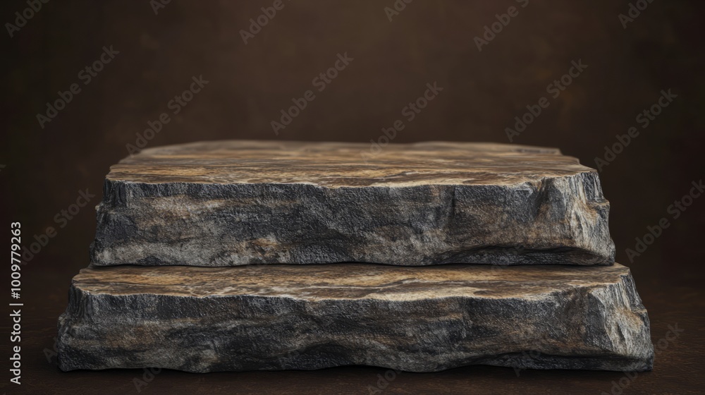 3d empty display with stone for cosmetic products 3d empty display with stone for cosmetic products
