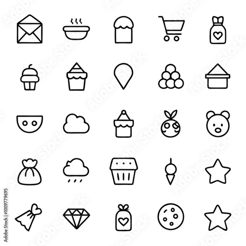 Finance and commercial Icons Collection-Analyzing, Data, Big Data, Research, Examining, Chart, Diagram, Expertise, Planning, Advice