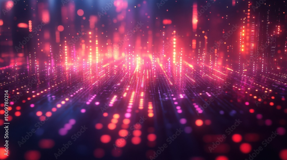 Fototapeta premium Dynamic Music Concept Promotional Background for Creative Projects