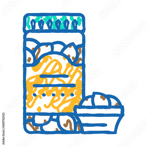 kalamata olives greek cuisine doodle icon sketch vector. kalamata olives greek cuisine sign. isolated symbol illustration