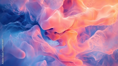 Abstract Swirls of Color