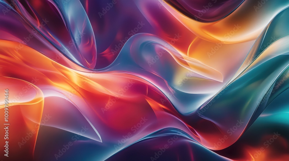 Obraz premium Abstract Swirling Colors