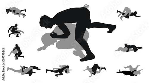 Fighting healthy men in a prone position