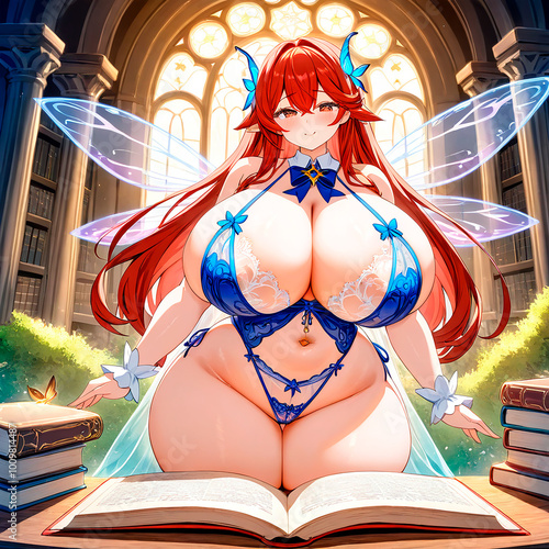 Super Busty Fairy Tale Anime Girl Conceptual Modern Art