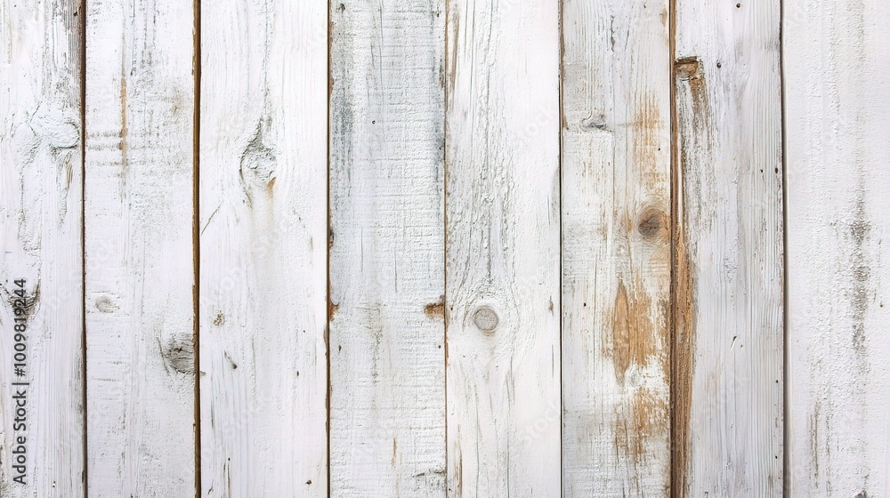 Rustic White Wooden Boards Textured Background Rustic White Wooden Boards Textured Background