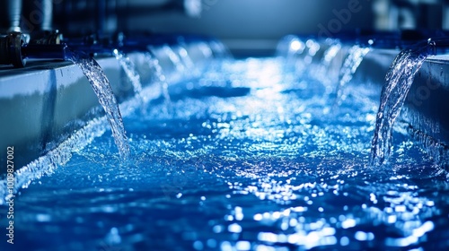 Fototapeta Naklejka Na Ścianę i Meble -  Water treatment, environment background