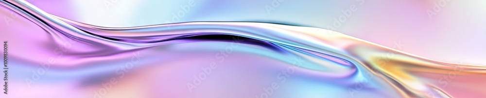 Fototapeta premium Rainbow prism fabric Chrome holo art.