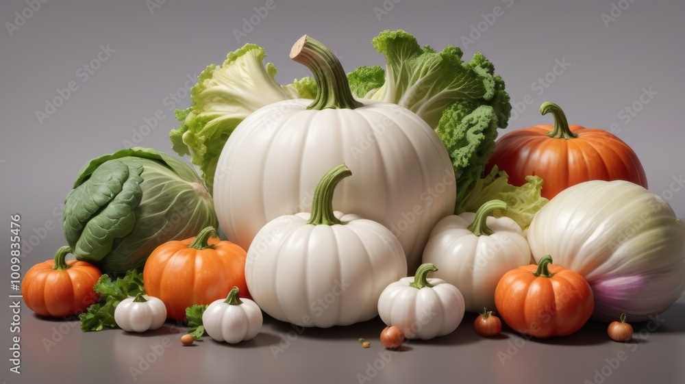 Obraz premium Still life with pumpkins