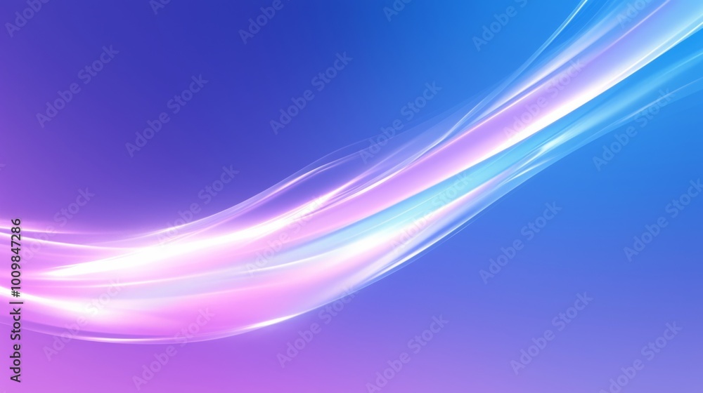 Naklejka premium abstract blue background with pastel blue pink wavy line 