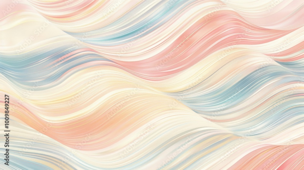 Abstract Wavy Pattern in Pastel Colors: Evoking Gentle Waves and Summer Beach Scenes. Abstract Wavy Pattern in Pastel Colors: Evoking Gentle Waves and Summer Beach Scenes.