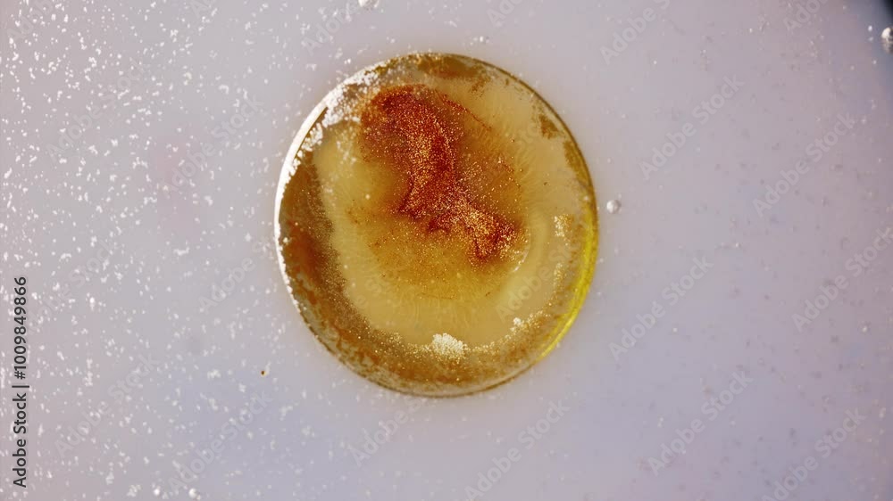 A living cell, a biological concept. A hydrophobic drop in a liquid, a ...