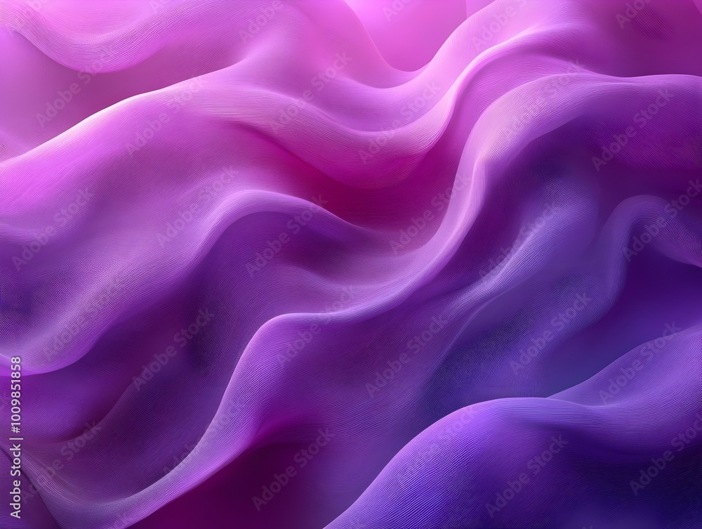 Obraz premium Abstract background with flowing purple and pink fabric. Beautiful, soft, and delicate, it's a captivating image.