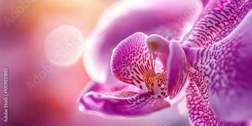 Close-up of a vibrant orchid flower showcasing intricate details and colors.