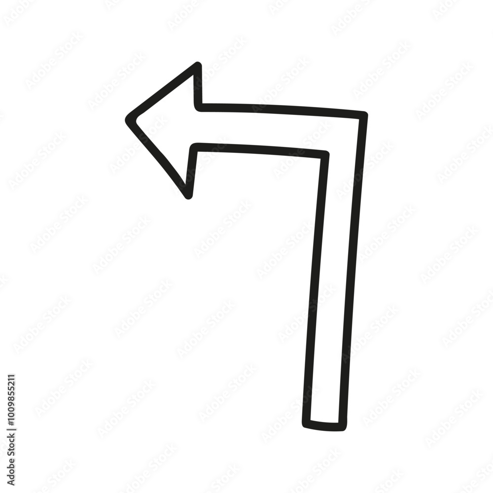 Doodle arrow Illustration. Hand drawn element for navigation and presentations. Doodle arrow Illustration. Hand drawn element for navigation and presentations.