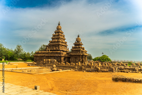 Historique Ancient temple à Mahäbalipuram avec meilleur Art photo