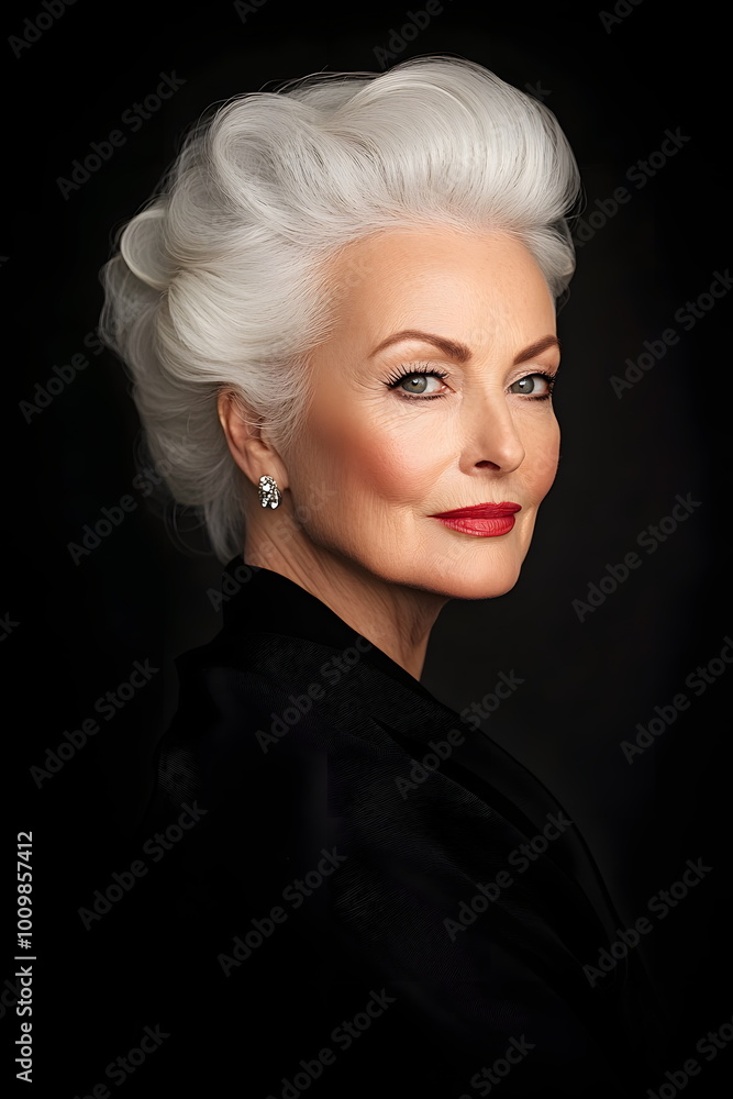 portrait of a mature woman portrait of a mature woman