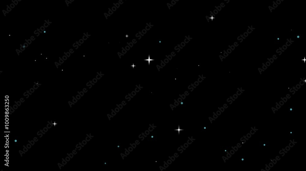 Animation of navy dark night sky featuring scattered, twinkling stars, creating a serene, calming and minimalistic atmosphere. Animation of navy dark night sky featuring scattered, twinkling stars, creating a serene, calming and minimalistic atmosphere.