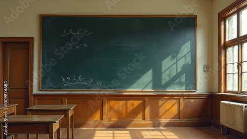 Sunlit Classroom: A Moment of Calm