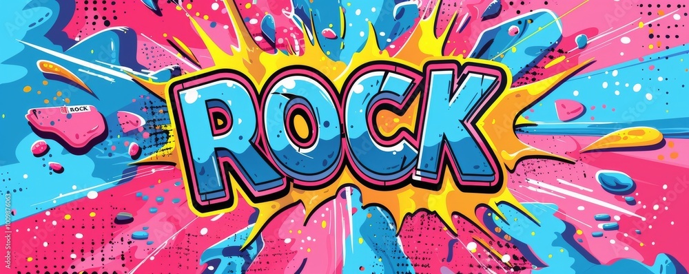 Playful pop art background with Playful pop art background with
