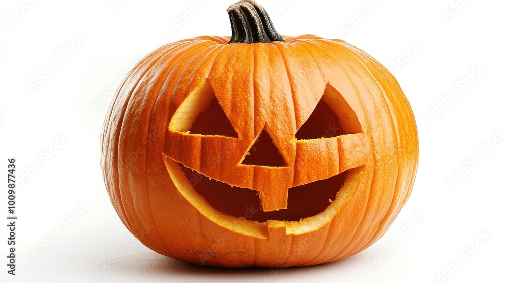 Halloween pumpkin isolated on white Halloween pumpkin isolated on white