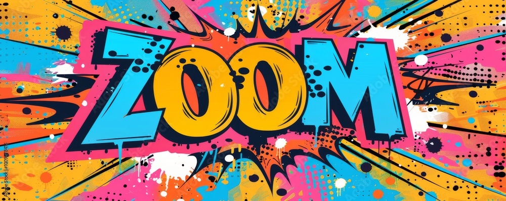 Colorful pop art background with Colorful pop art background with