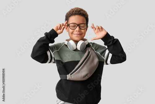 Little African-American boy...