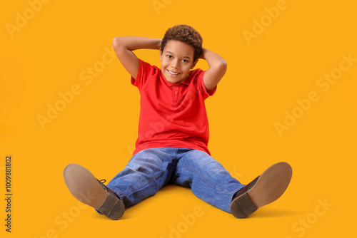 Little African-American boy...