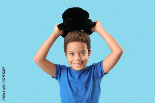 Little African-American boy...