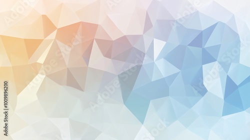 Abstract pink blue neutral tones featuring geometric triangles and a grainy texture. This background showcases subtle gradients and muted colors