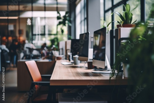 Wallpaper Mural Office office furniture table. Torontodigital.ca